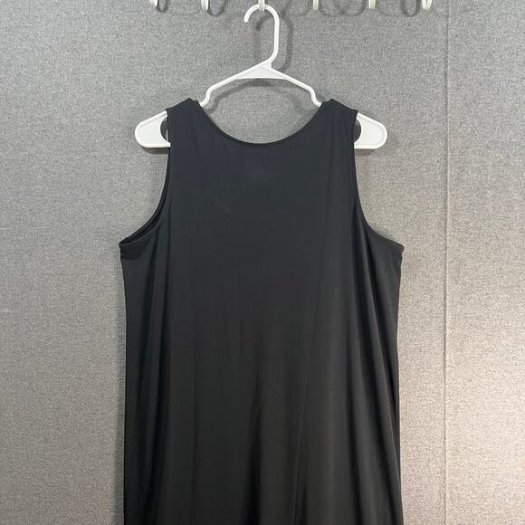 Breezies Lounge Blissful Breeze Ruffle Hem Dress Black Size Large - Picture 9 of 10